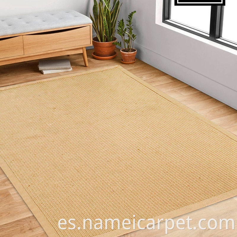 Jute Hemp Braided Wovencarpet Area Rug Floor Mats